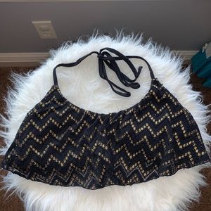 Chevron Lace swimsuit top!